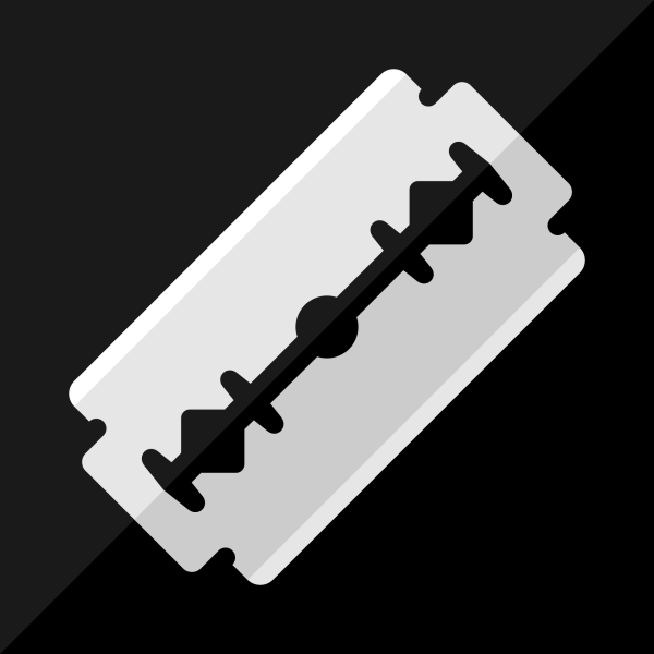 Razor Blade Flat Vector Icon Razor Blade Flat Vector Icon