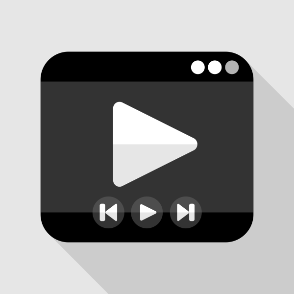 Media Player Flat Icon Media Player Flat Icon
