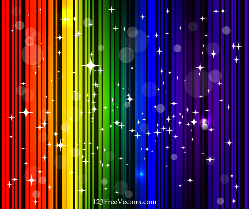 Rainbow Background Vector Free