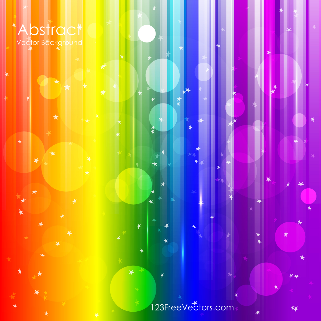 Vector Abstract Rainbow Background