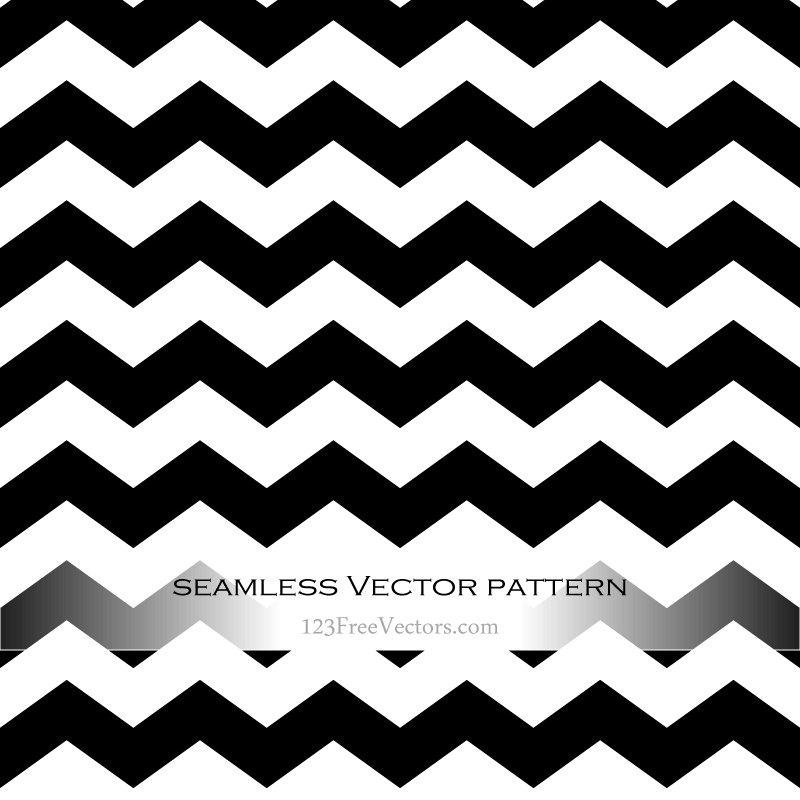 Black and White Zig Zag Background