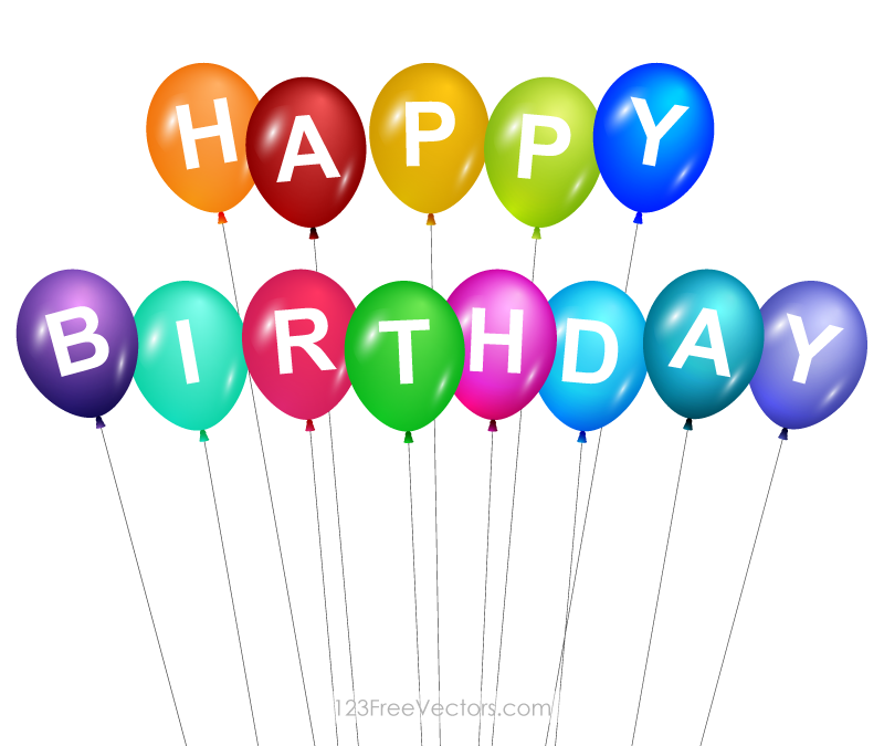 clip art balloons happy birthday - photo #19