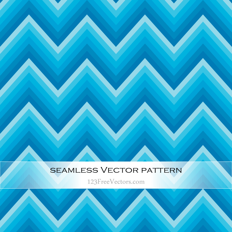 Blue Chevron Seamless Pattern Vector