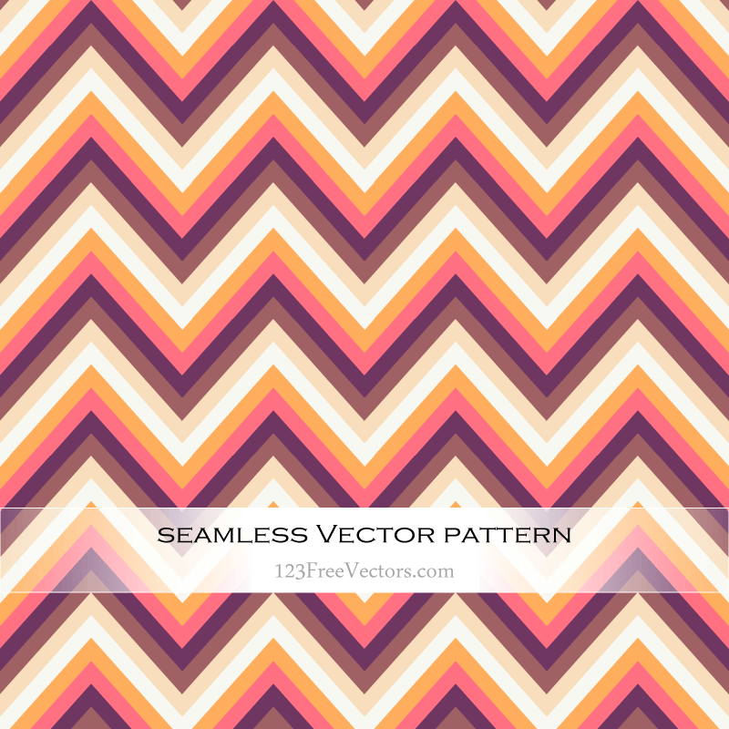 Retro Zig Zag Chevron Pattern Vector Retro Zig Zag Chevron Pattern Vector