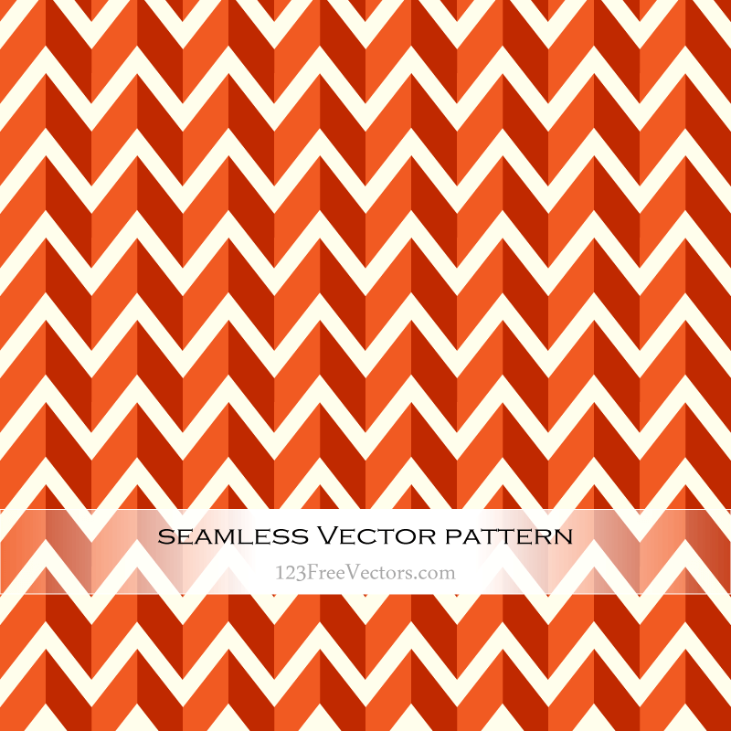 Orange Zig Zag Background