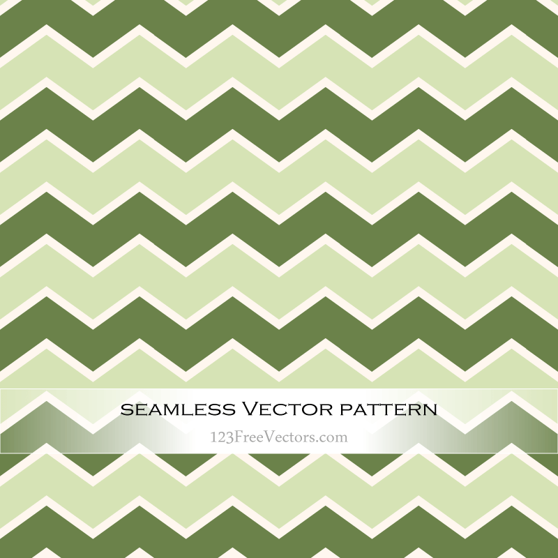 Green Zig Zag Pattern Vector